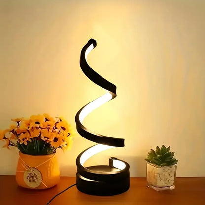 USB LED Table Lamp Spiral Desk Light