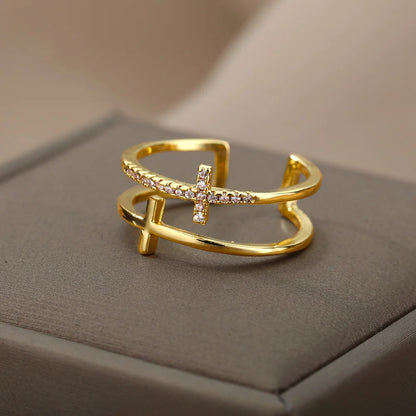 Gold Color Stainless Steel Rings