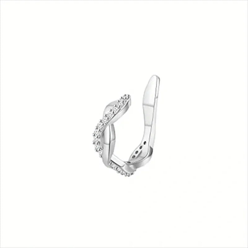 Cute Metal Leaf Earcuff Clip-On Earring