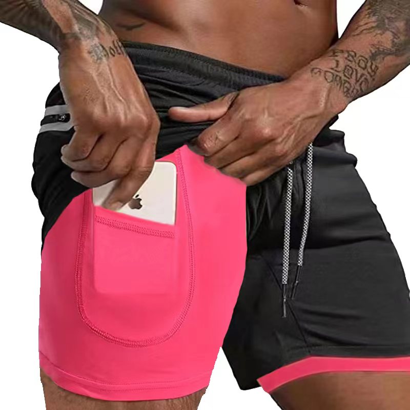 Men Running Shorts Summer Sportswear Double-deck Short Pant - BestShop