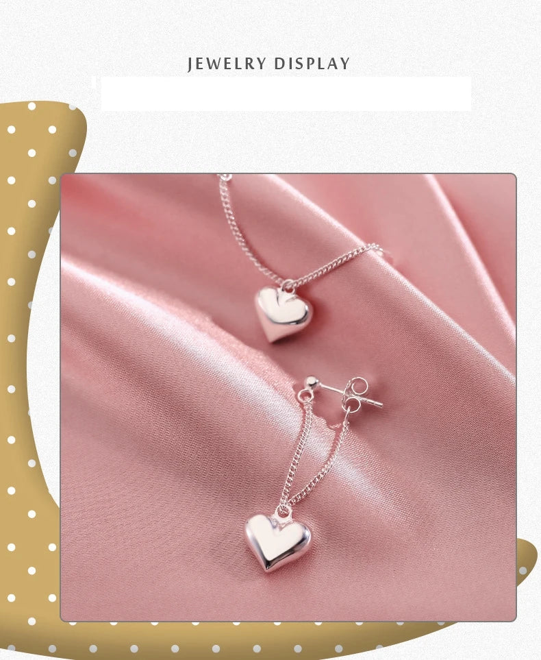 Geometric Hollow Heart Hoop Earrings