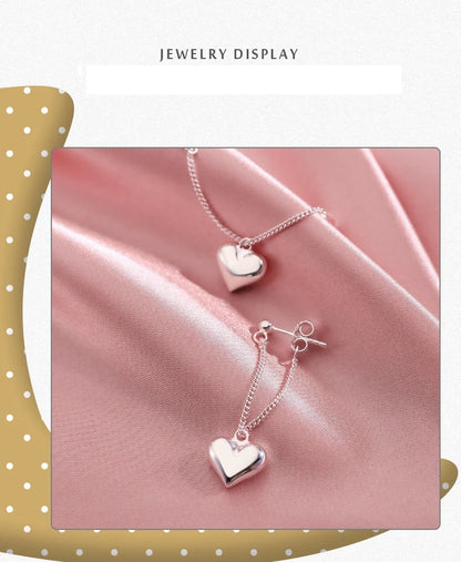 Geometric Hollow Heart Hoop Earrings