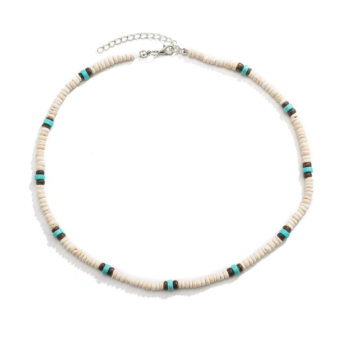 Summer Beach Wooden Beaded Surfer Necklace