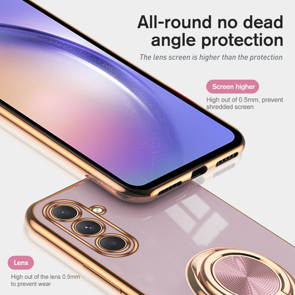 Plating Gold Frame Soft Cover For Samsung Galaxy - BestShop