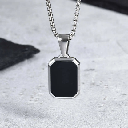 Casual Black Enamel Necklaces