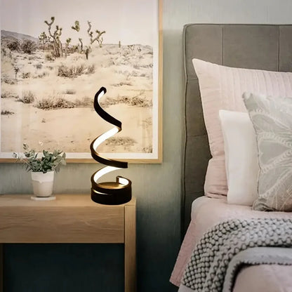 USB LED Table Lamp Spiral Desk Light