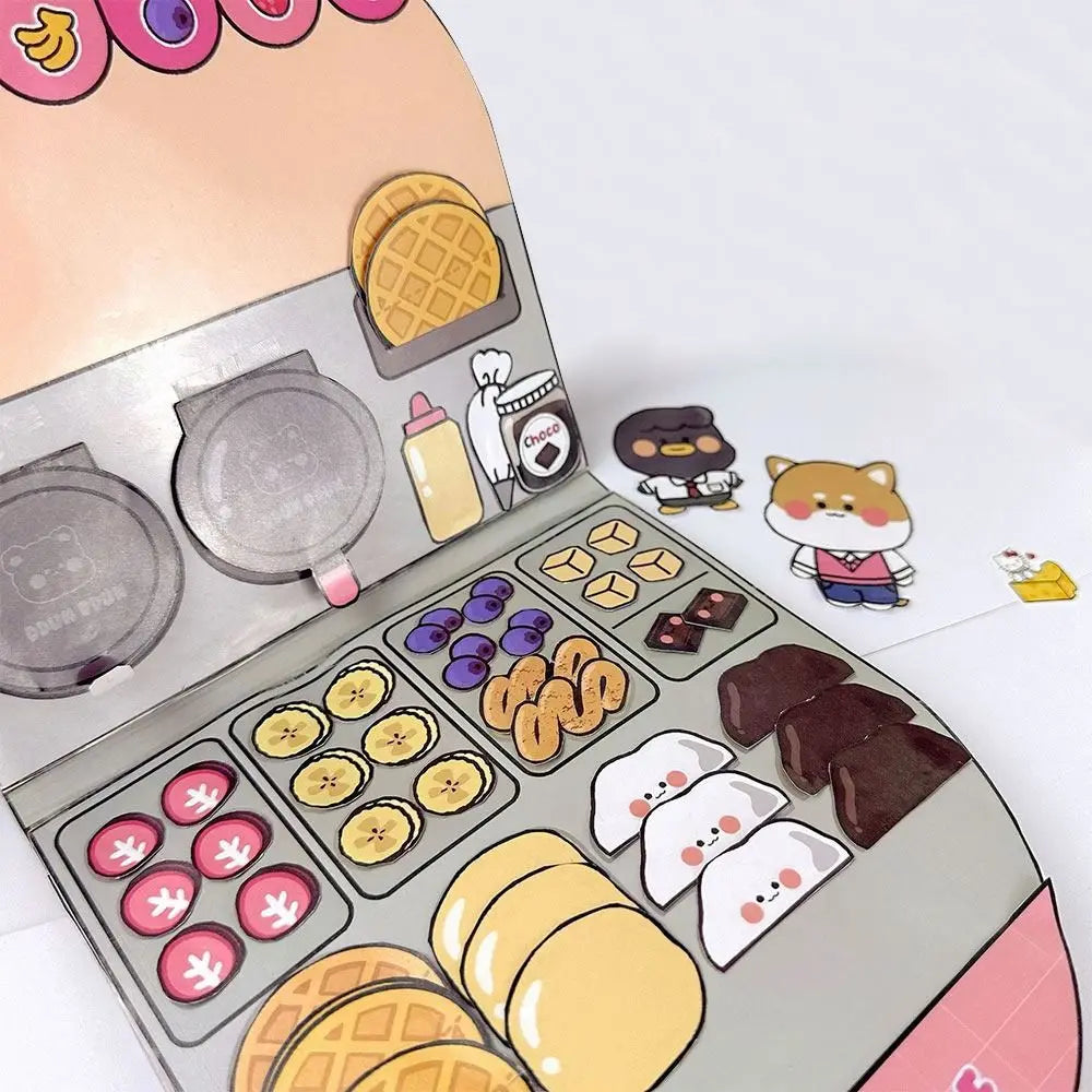 Paper Waffle Quiet Colorful Bread Cartoon Book