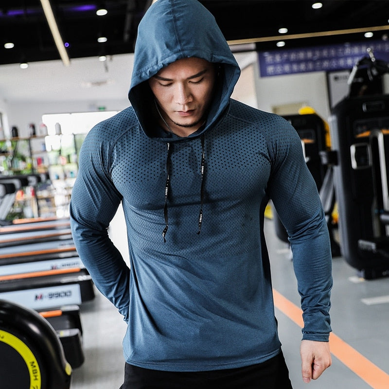 Mens Fitness Tracksuit Running Sport Hoodie - BestShop