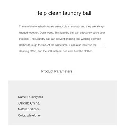 Laundry Reusable Silicone Ball