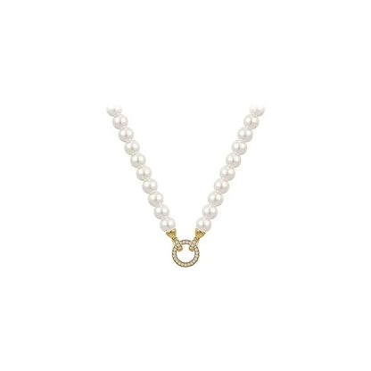 French Elegant Pearl Beaded Necklace