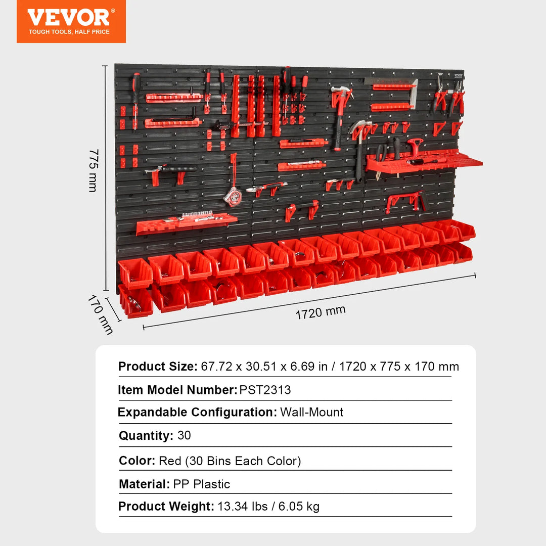 VEVOR Wall Mounted Storage Bins
