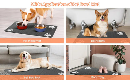 Pet Feeding Mat-Absorbent Pet Placemat