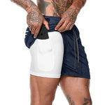 Load image into Gallery viewer, Men Running Shorts Summer Sportswear Double-deck Short Pant - BestShop
