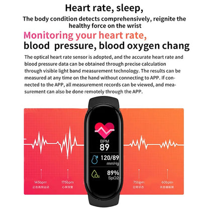 M6 Smart Watch Men Women Fitness Smart Bracelet