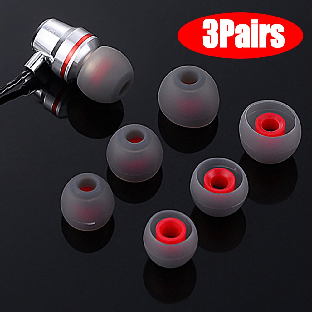 3/1 Pairs Ear Pads For Headphones Earphone Tips Silicone Ear Tips - BestShop