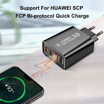 USB Wall Charger Block 4 Port PD QC Fast Power Adapter - BestShop