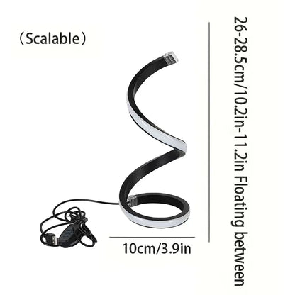 USB LED Table Lamp Spiral Desk Light