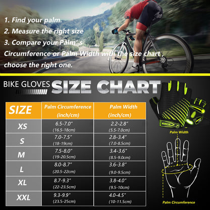 MOREOK Bike Gloves 5MM Liquid Gel Pad Bicycle Gloves Shockproof - BestShop