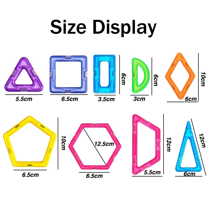 Magnets Toys for Kids Big Size Plus Magnetic Blocks - BestShop