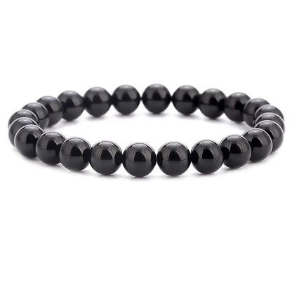 Obsidian Beaded Bracelet