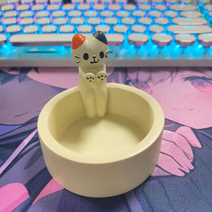 Cartoon Cat Candle Holder