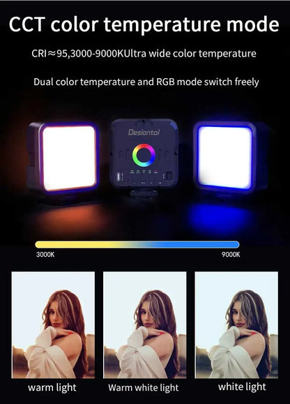 Mini RGB Hot Boot Live Photography LED
