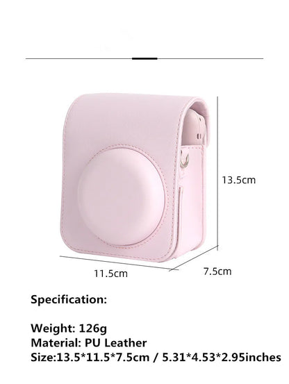 For Instax Mini 12 Camera Case PU Leather