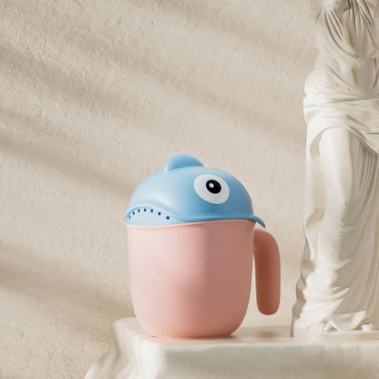 Baby Bath Shower Head Rinse Cup Cartoon Shark
