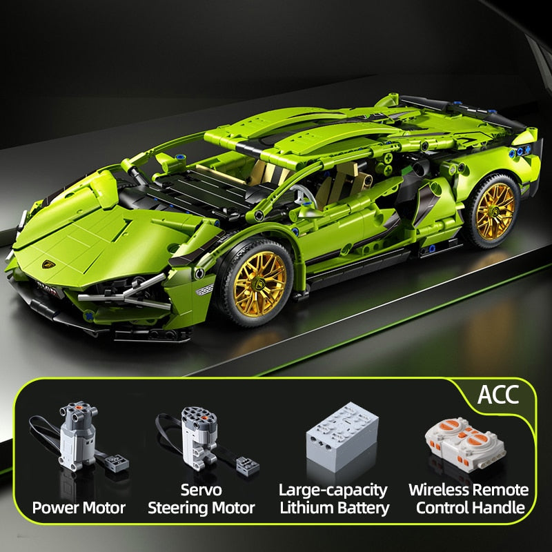 Technical Racing Sport Car Model Building Block - BestShop