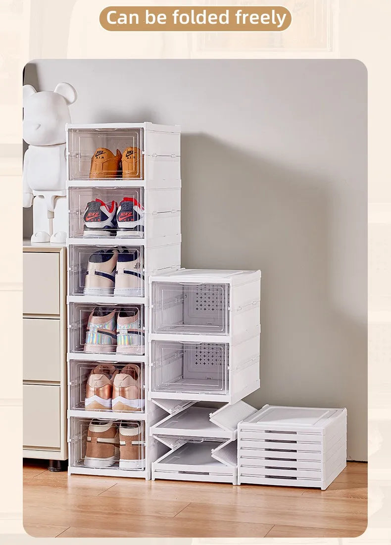 Organizadores de almacenamiento de cajas de zapatos de 6 capas