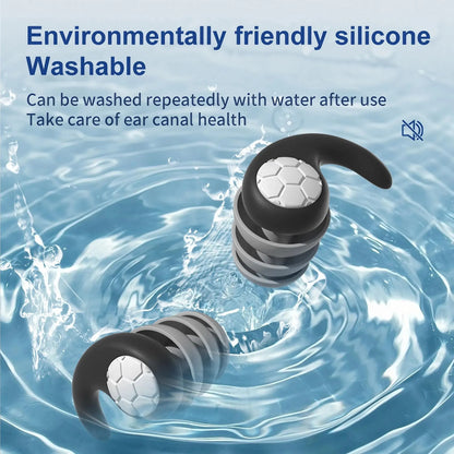 Soft Silicone Earplugs with Noise Cancellation