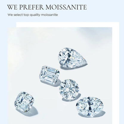 GRA White Gold D Color 4mm Moissanite Ring