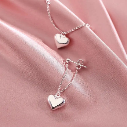 Geometric Hollow Heart Hoop Earrings