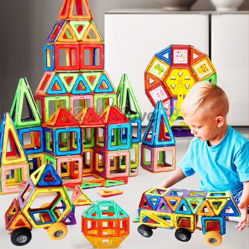 Magnets Toys for Kids Big Size Plus Magnetic Blocks - BestShop