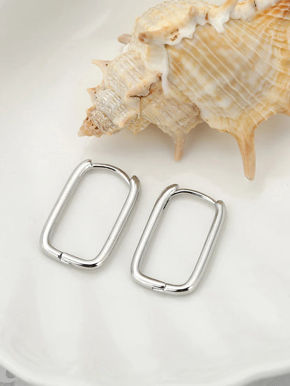 GRA 925 Sterling Silver Hoop Earring
