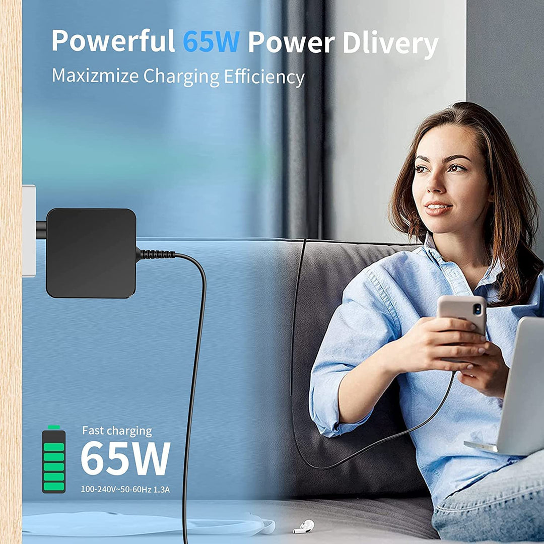 20V 3.25A 65W USB Type-C Laptop Power Adapter Charger - BestShop
