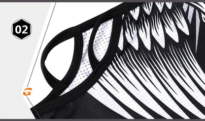 3D Skull Summer Hanging Ear Triangle Scarf