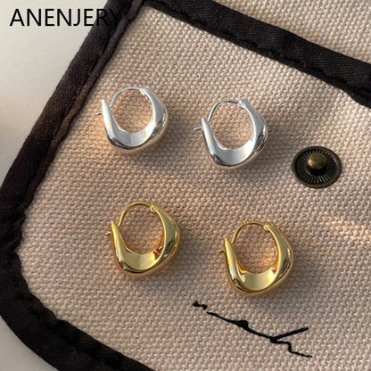 ANENJERY Geometric Hoop Earrings