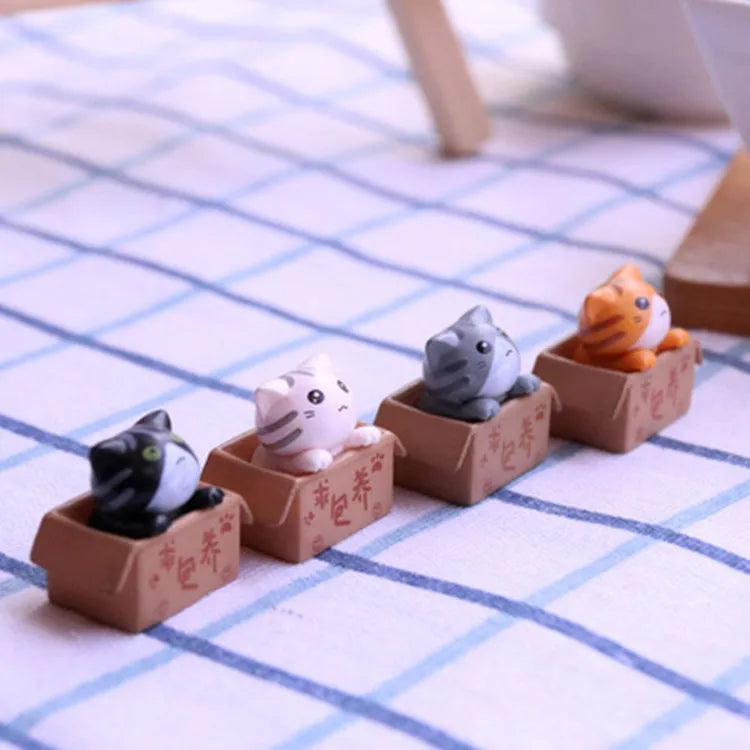 Mini chat kawaii décoratif, cadeau de jardin pour enfants