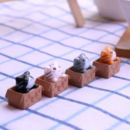 Mini chat kawaii décoratif, cadeau de jardin pour enfants