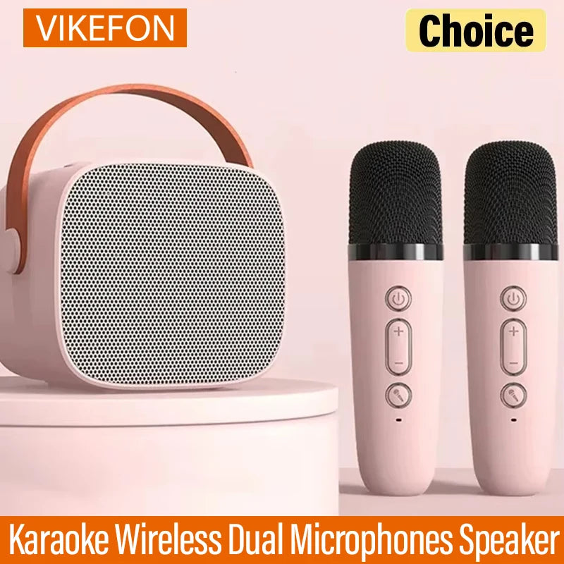 Karaoke Wireless Dual Microphones Machine For Kids
