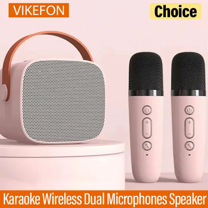 Karaoke Wireless Dual Microphones Machine For Kids