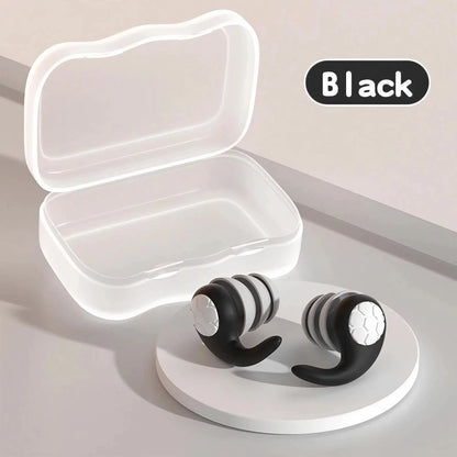 Soft Silicone Earplugs with Noise Cancellation