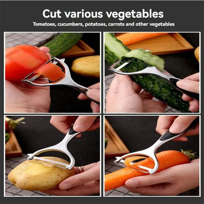 Serrated Blade/Flat Blade Knife Peeler