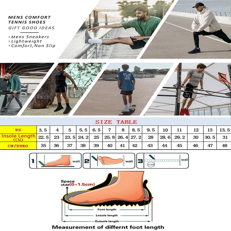 Men Running Shoes Lace up - BestShop