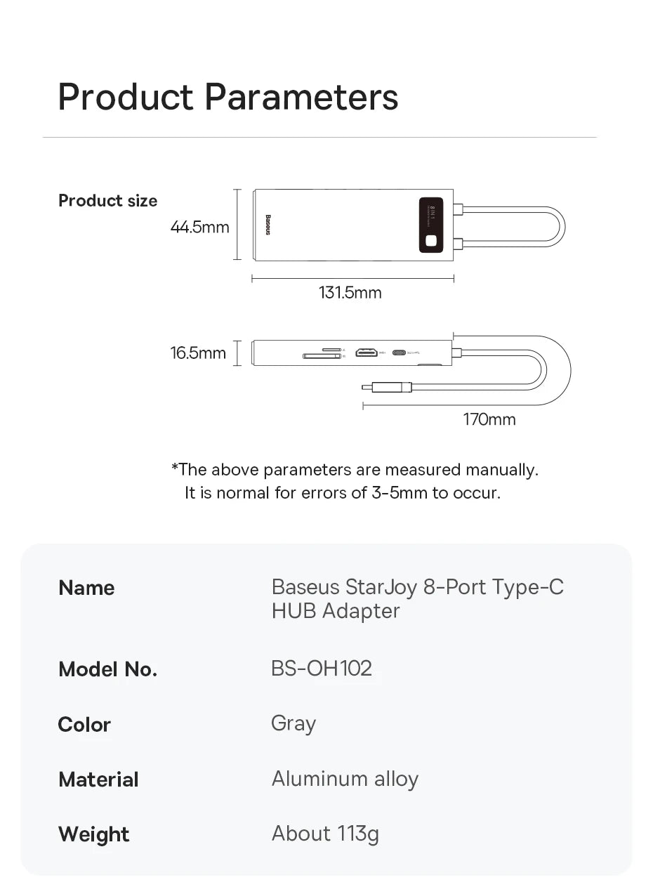 60Hz USB C Hub Type C to Ethernet Port