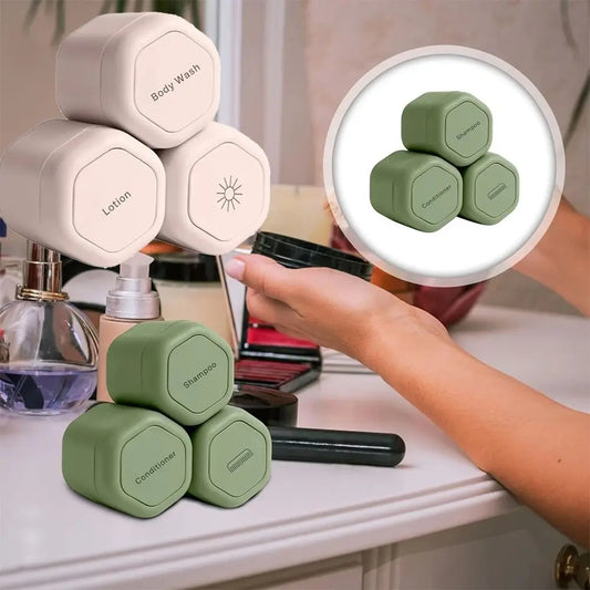 3Pcs Portable Magnetic Cosmetic Dispenser
