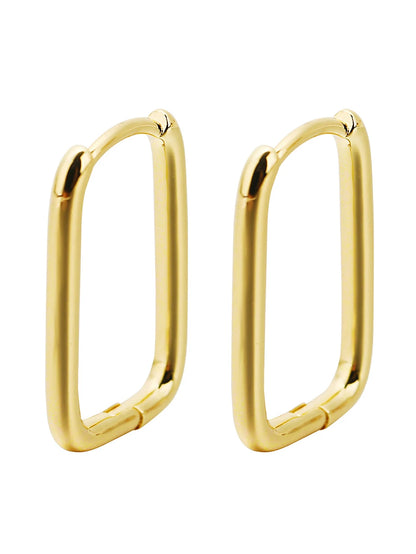 GRA 925 Sterling Silver Hoop Earring