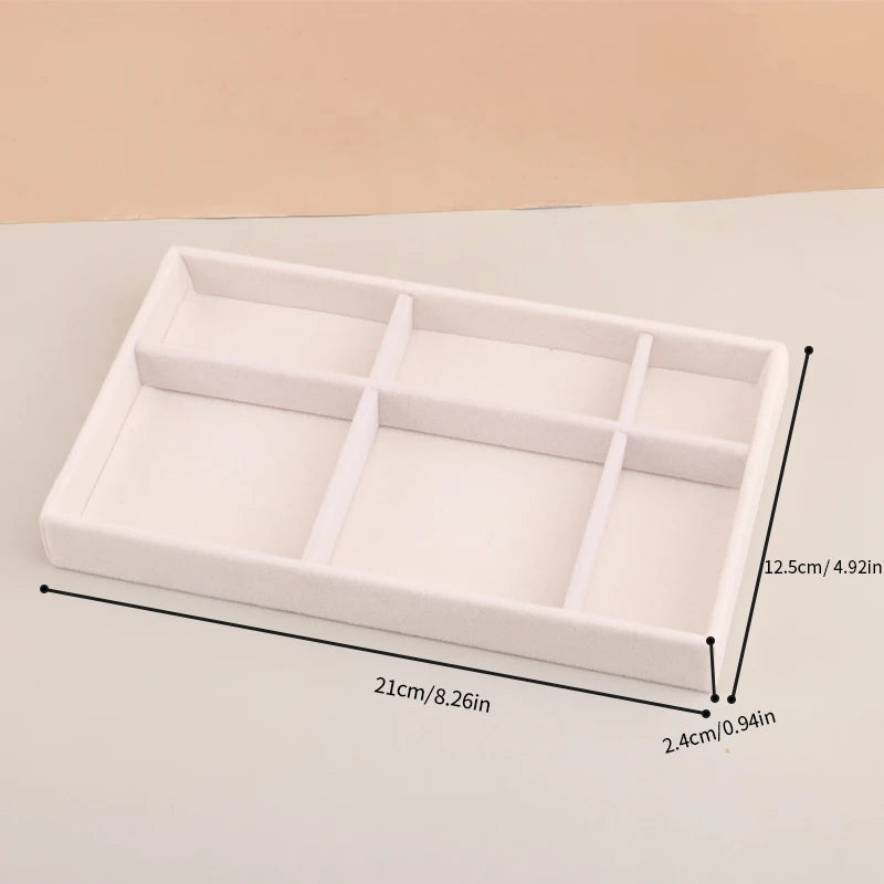 Velvet Jewelry Tray Storage Drawer