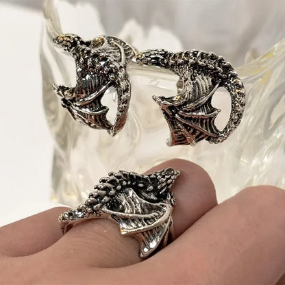 Dragon Rings Gothic Punk Style